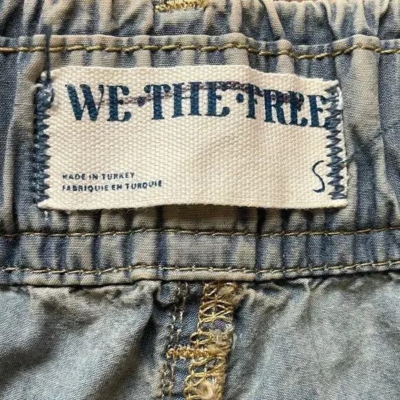 We the Free Shibuya Pull On Wide Leg Slouchy Smock Waist Jeans Size S Baggy Boho - Picture 8 of 8